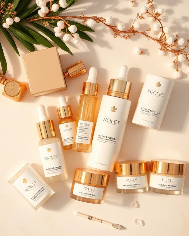 Luxury skincare products